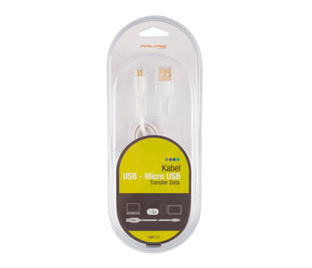 ARKAS Kabel USB-MICRO1M Bialy - 1402938 - zdjęcie 3